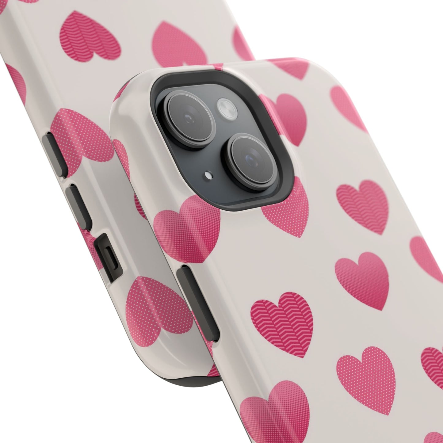Textured Hearts MagSafe iPhone Case - BOGO Cases