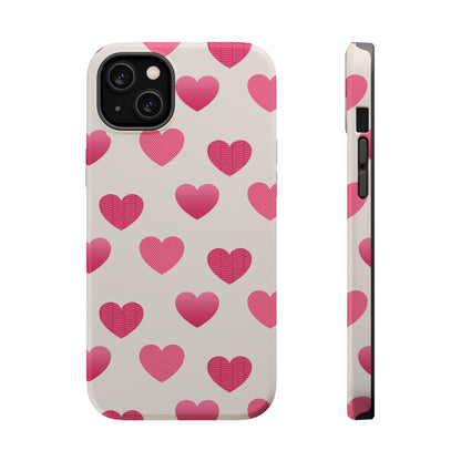 Textured Hearts MagSafe iPhone Case - BOGO Cases