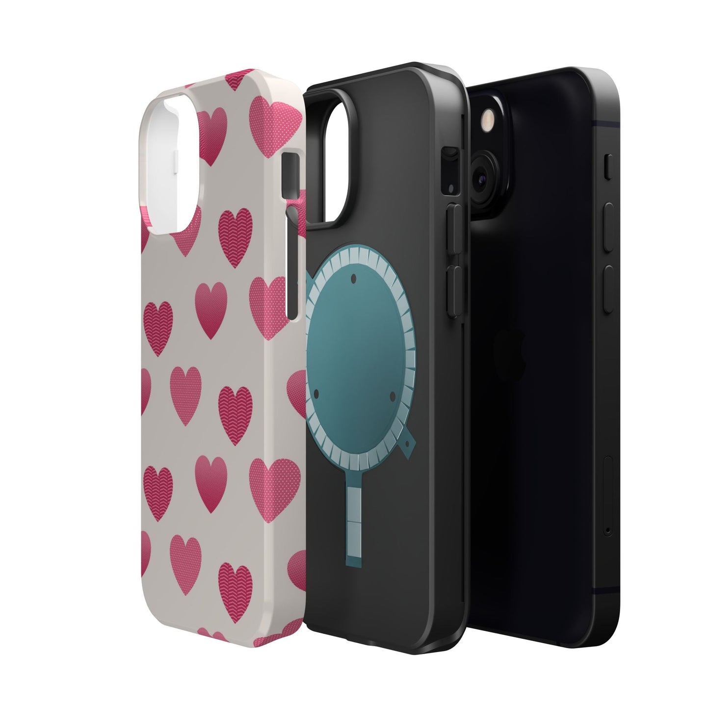 Textured Hearts MagSafe iPhone Case - BOGO Cases