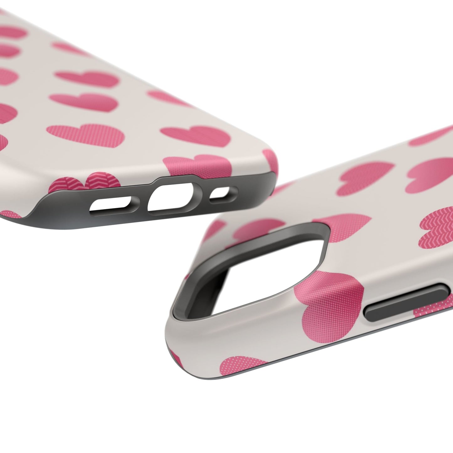 Textured Hearts MagSafe iPhone Case - BOGO Cases