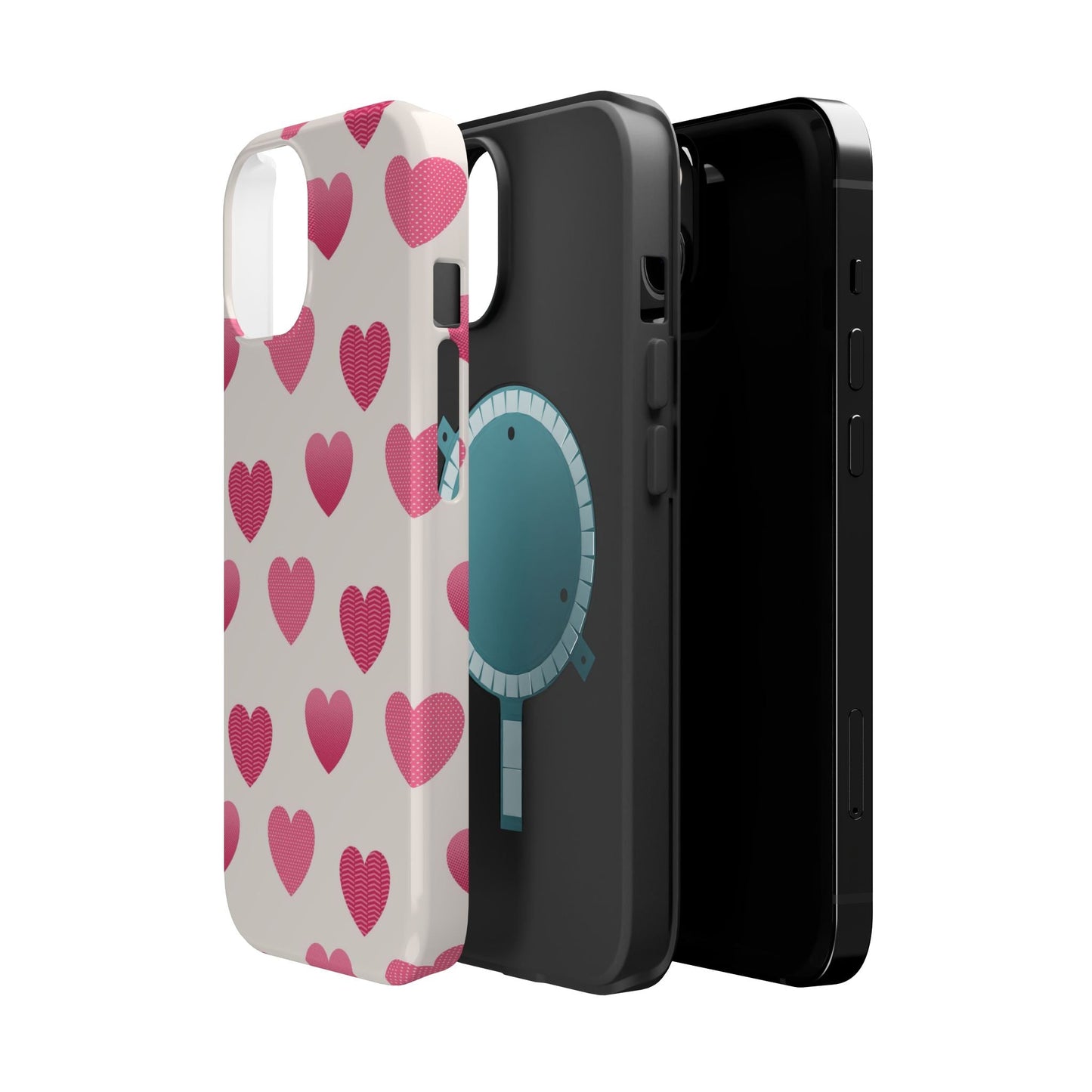 Textured Hearts MagSafe iPhone Case - BOGO Cases