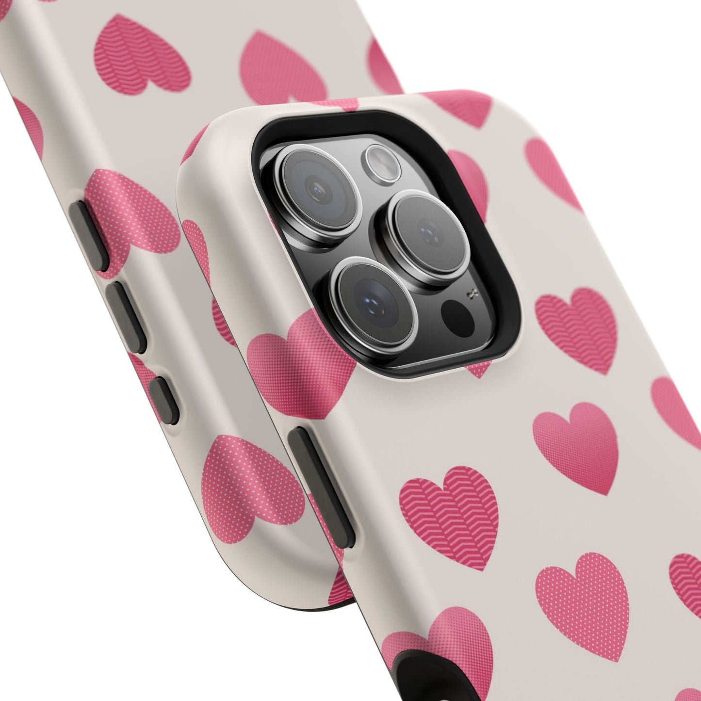 Textured Hearts MagSafe iPhone Case - BOGO Cases