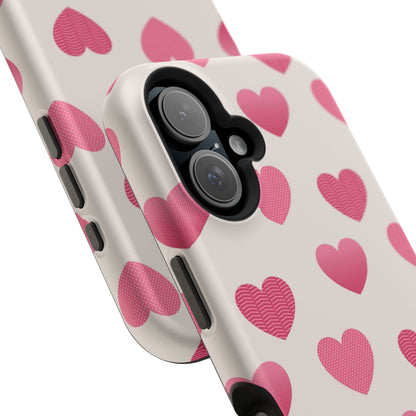 Textured Hearts MagSafe iPhone Case - BOGO Cases