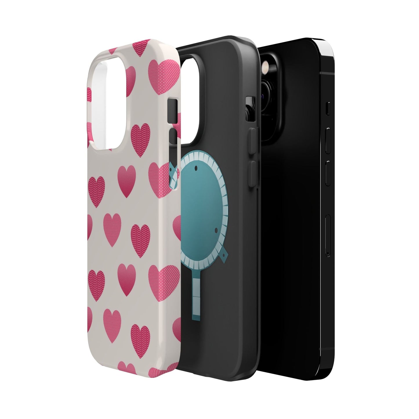 Textured Hearts MagSafe iPhone Case - BOGO Cases