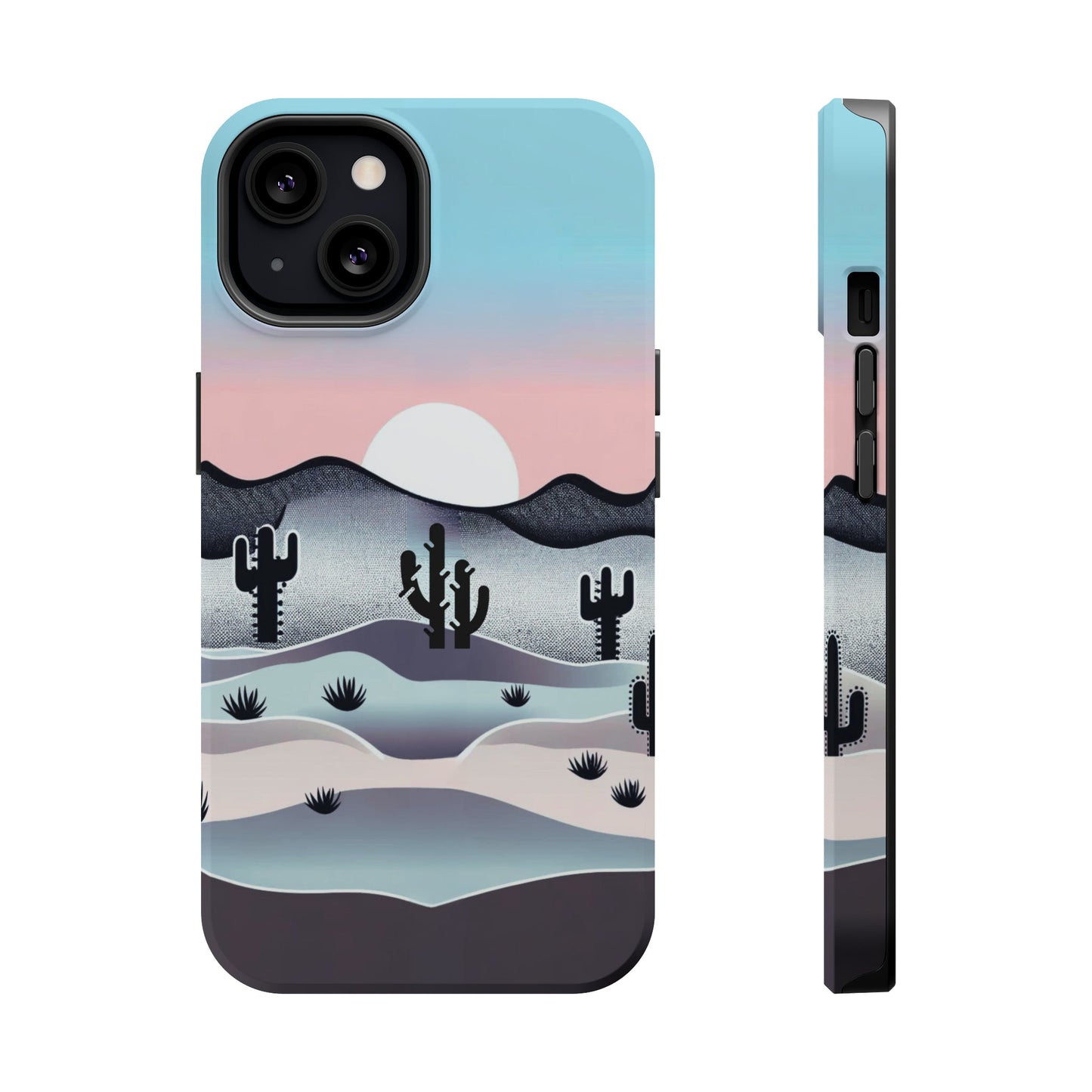 Tranquil Desert Twilight MagSafe iPhone Case - Elegant Western Scenery for iPhone 15, 14, 13, and Pro, Plus, and Pro Max. - BOGO Cases