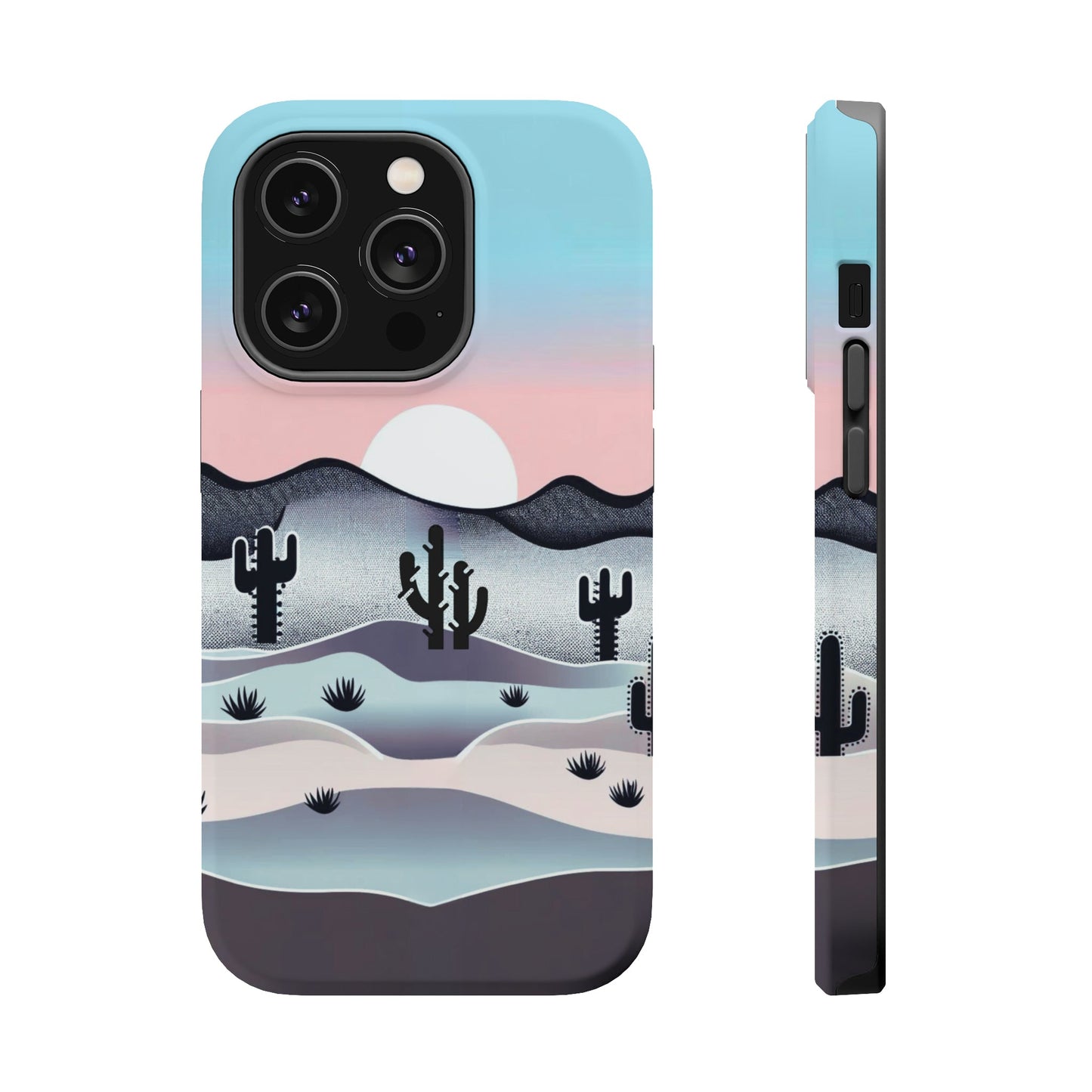 Tranquil Desert Twilight MagSafe iPhone Case - Elegant Western Scenery for iPhone 15, 14, 13, and Pro, Plus, and Pro Max. - BOGO Cases