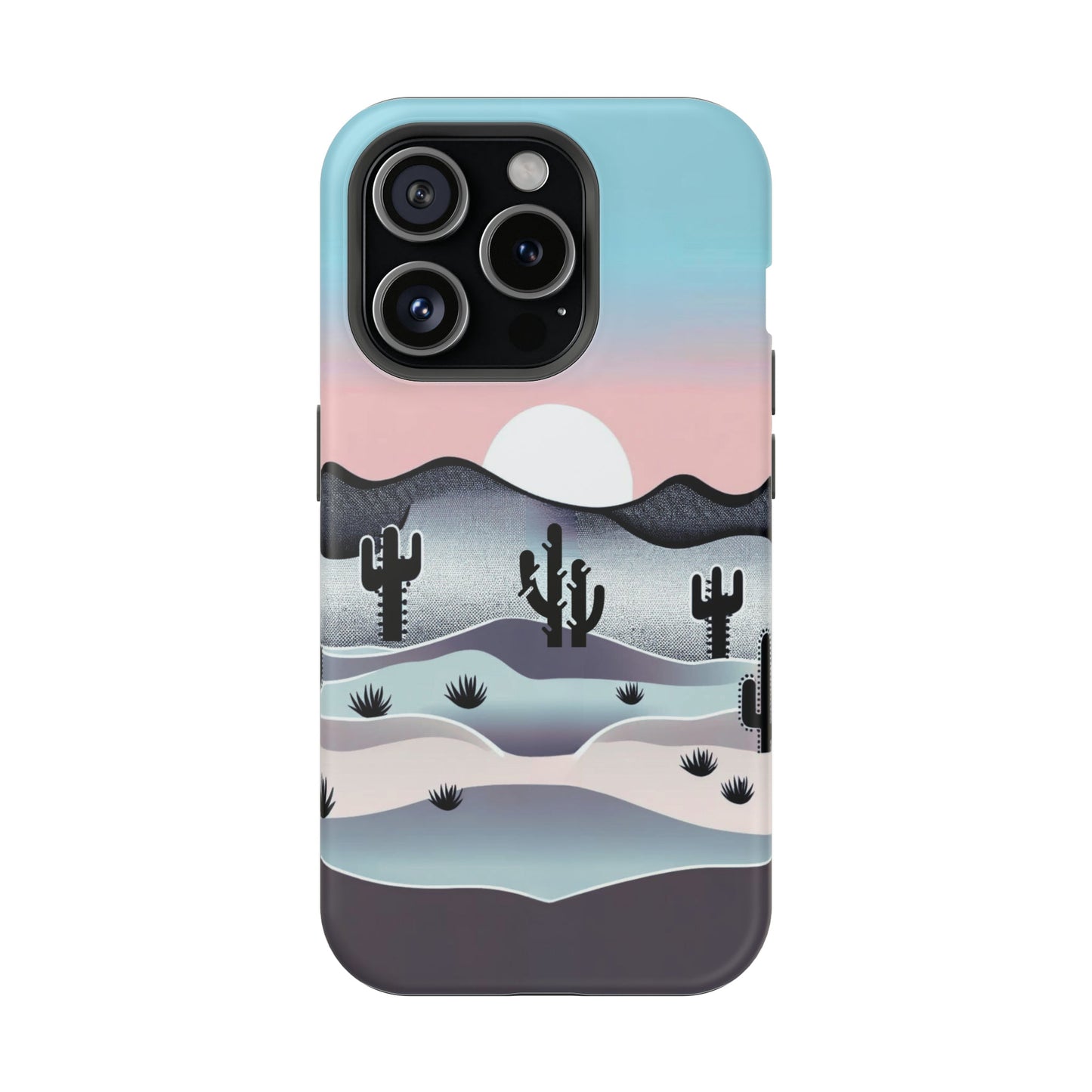 Tranquil Desert Twilight MagSafe iPhone Case - Elegant Western Scenery for iPhone 15, 14, 13, and Pro, Plus, and Pro Max. - BOGO Cases