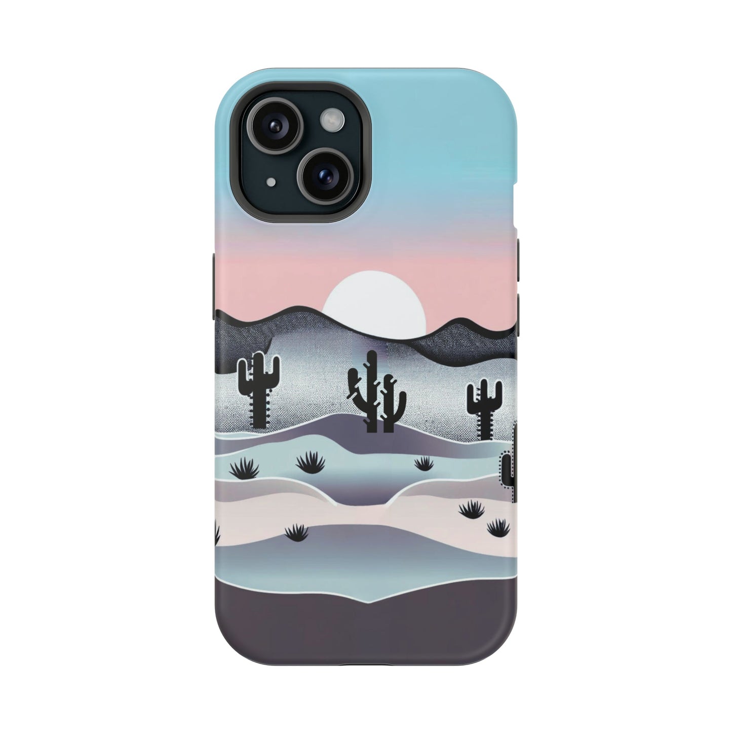 Tranquil Desert Twilight MagSafe iPhone Case - Elegant Western Scenery for iPhone 15, 14, 13, and Pro, Plus, and Pro Max. - BOGO Cases