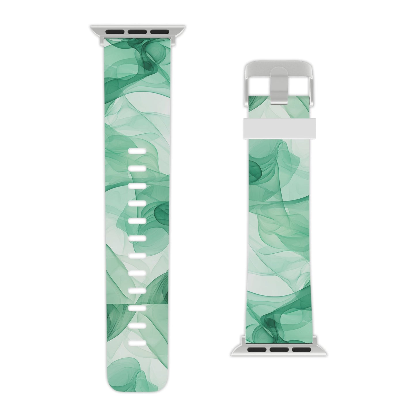 Translucent Flowing Green Fabric Apple Watch Band - BOGO Cases