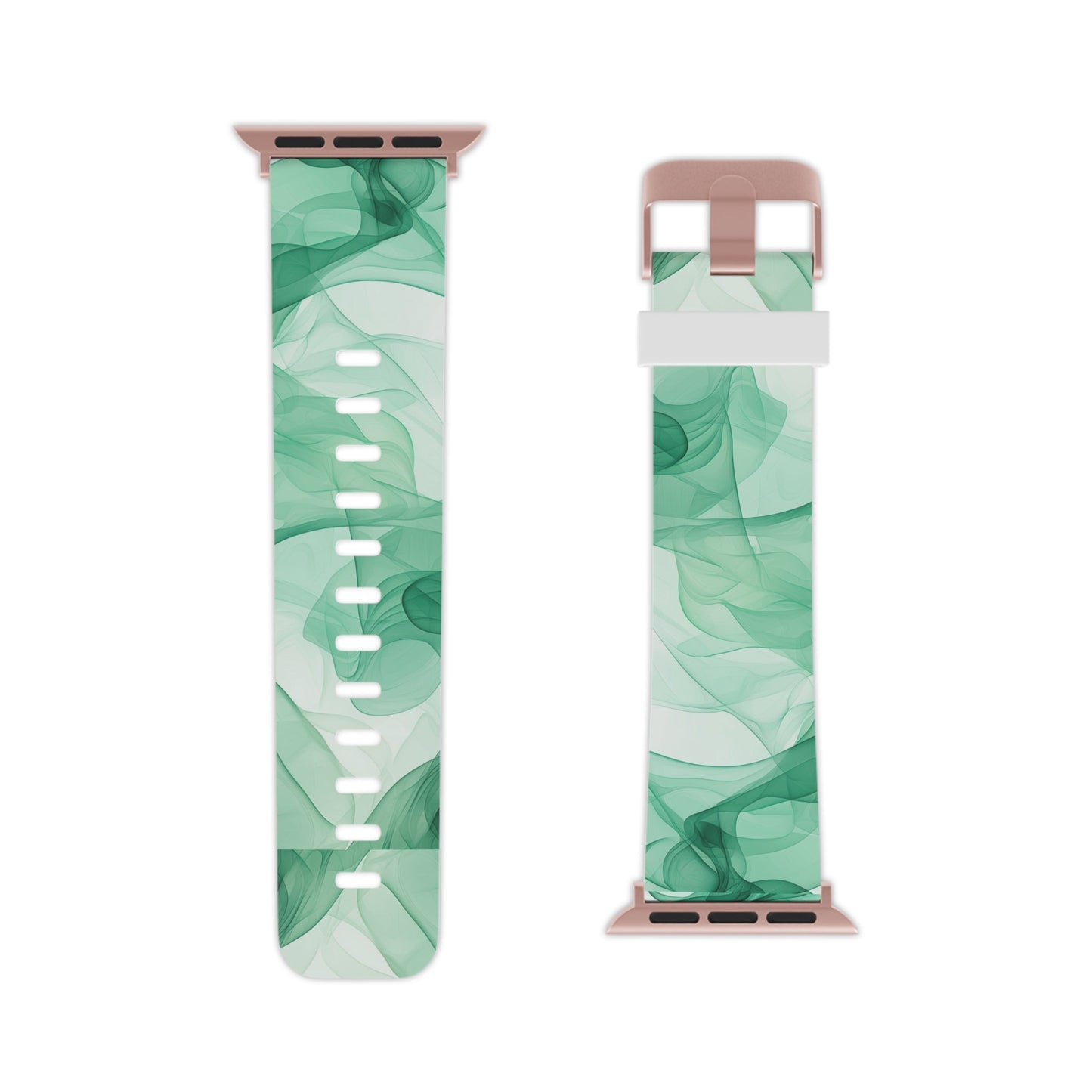 Translucent Flowing Green Fabric Apple Watch Band - BOGO Cases