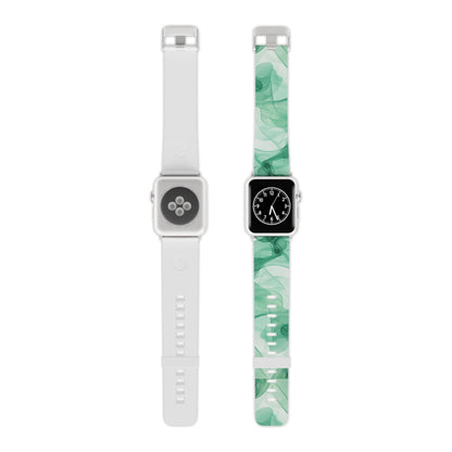 Translucent Flowing Green Fabric Apple Watch Band - BOGO Cases