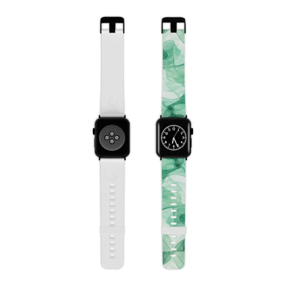 Translucent Flowing Green Fabric Apple Watch Band - BOGO Cases