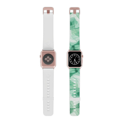 Translucent Flowing Green Fabric Apple Watch Band - BOGO Cases