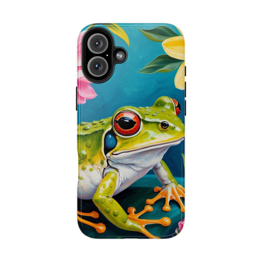 Tropical Frog & Bold Blooms - iPhone Series Case - BOGO Cases