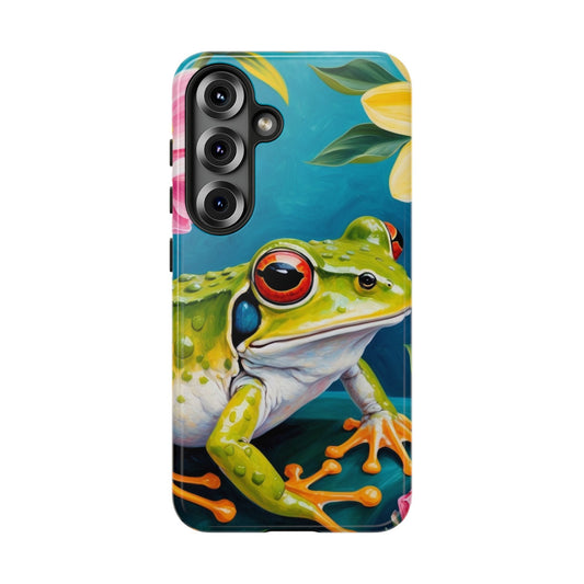Tropical Frog & Bold Blooms - Samsung Galaxy Case - BOGO Cases