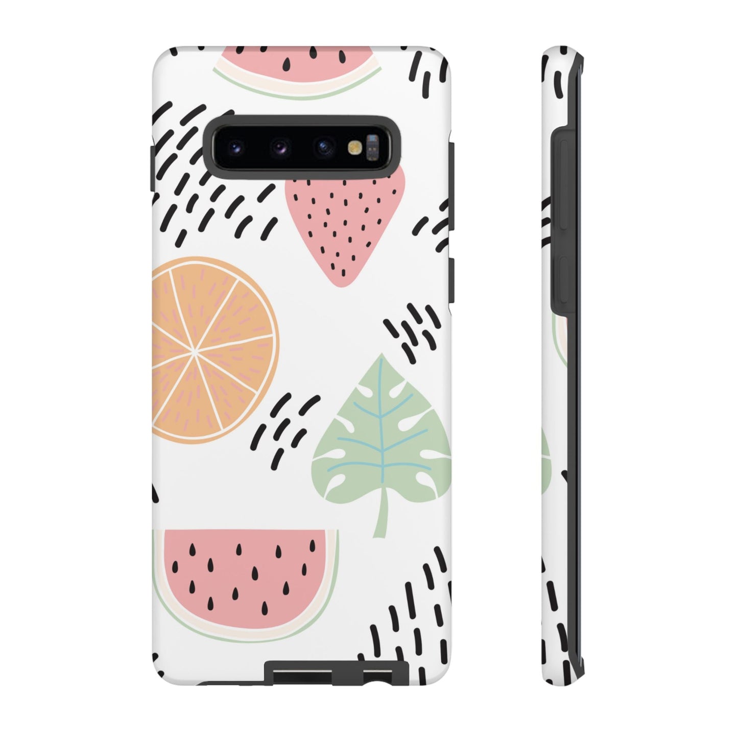 Tropical Fruit Fiesta Tough Samsung Galaxy Case – Fun Watermelon, Pineapple, and Citrus Design - BOGO Cases