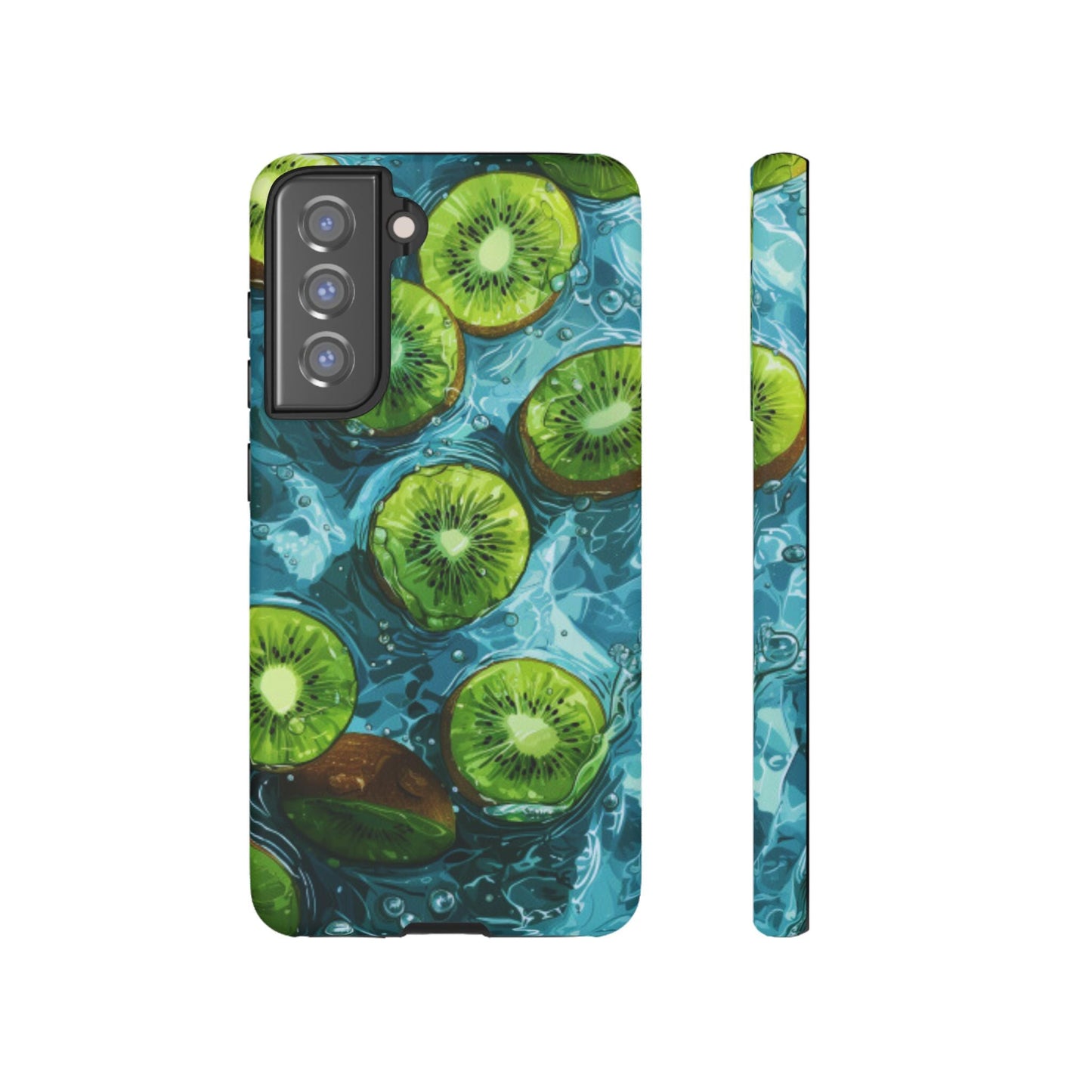 Tropical Kiwi Splash Samsung Galaxy Case – Tough Dual - Layer, Vibrant Summer Design - BOGO Cases