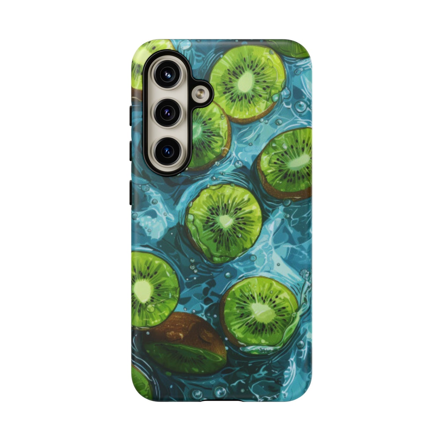 Tropical Kiwi Splash Samsung Galaxy Case – Tough Dual - Layer, Vibrant Summer Design - BOGO Cases