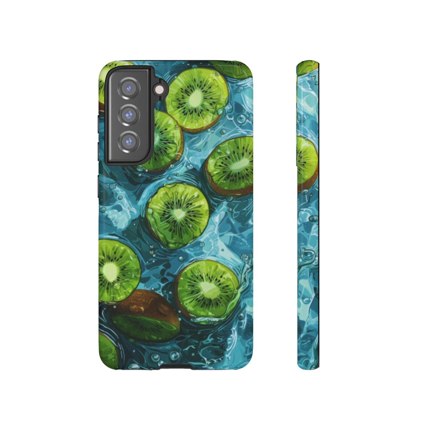 Tropical Kiwi Splash Samsung Galaxy Case – Tough Dual - Layer, Vibrant Summer Design - BOGO Cases