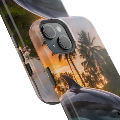 Tropical Paradise Dolphin - MagSafe iPhone Case - BOGO Cases
