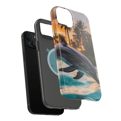 Tropical Paradise Dolphin - MagSafe iPhone Case - BOGO Cases