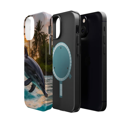 Tropical Paradise Dolphin - MagSafe iPhone Case - BOGO Cases