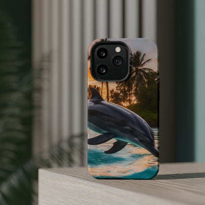 Tropical Paradise Dolphin - MagSafe iPhone Case - BOGO Cases