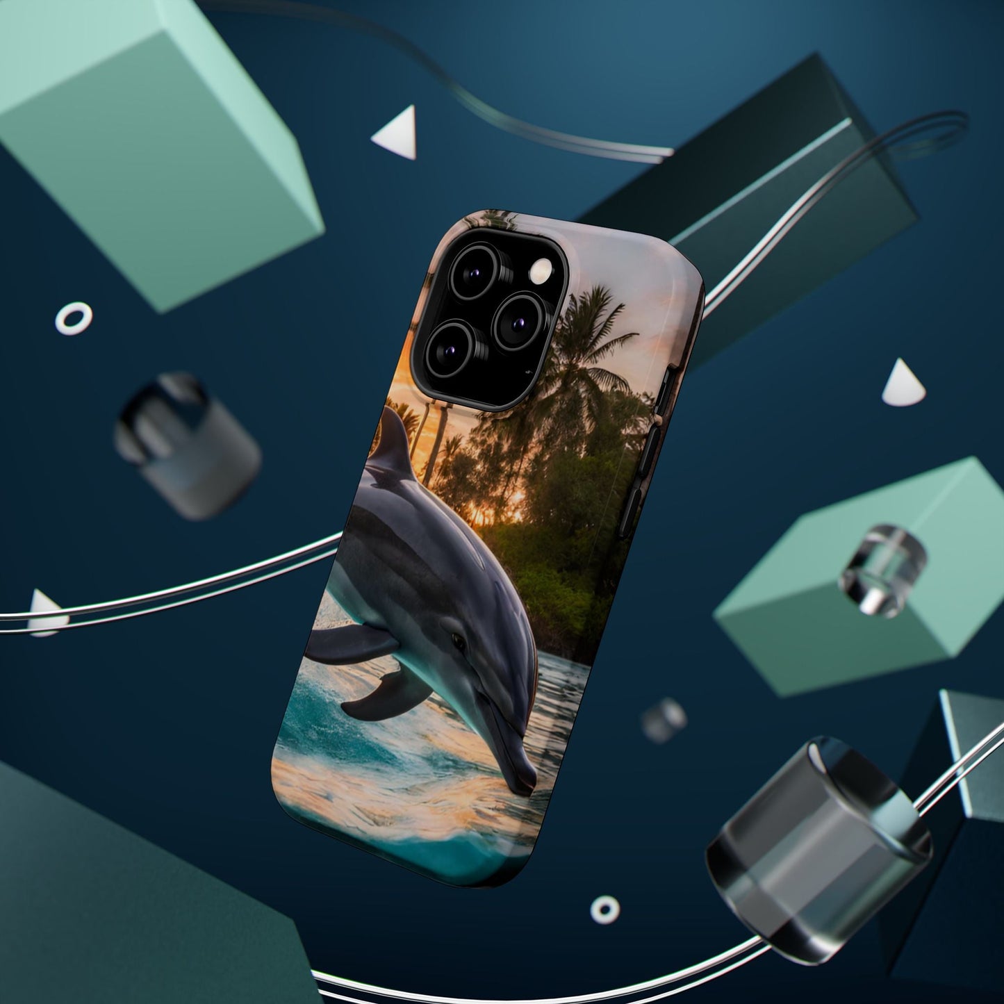 Tropical Paradise Dolphin - MagSafe iPhone Case - BOGO Cases