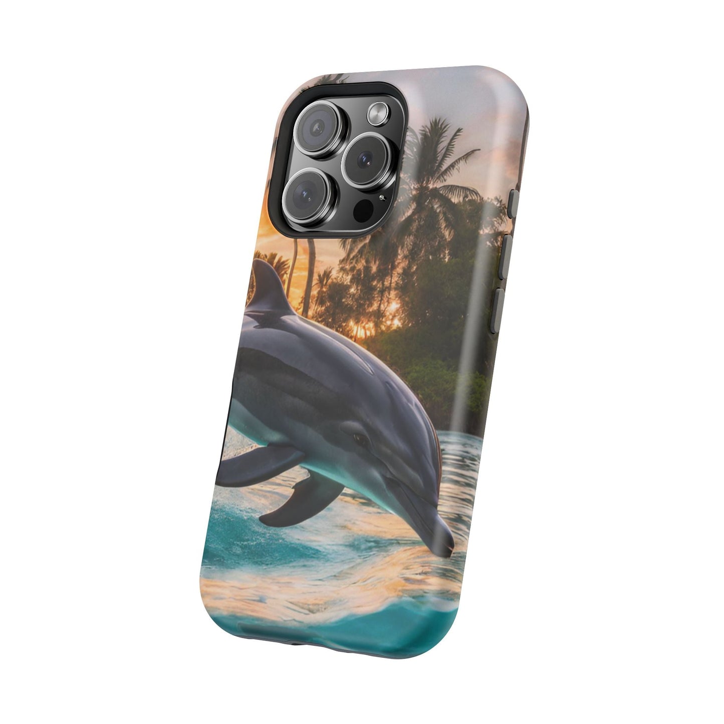 Tropical Paradise Dolphin - MagSafe iPhone Case - BOGO Cases