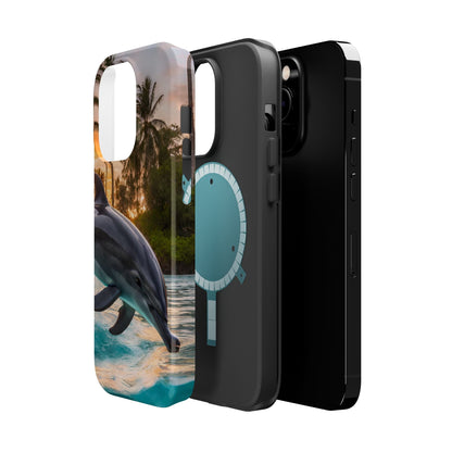Tropical Paradise Dolphin - MagSafe iPhone Case - BOGO Cases