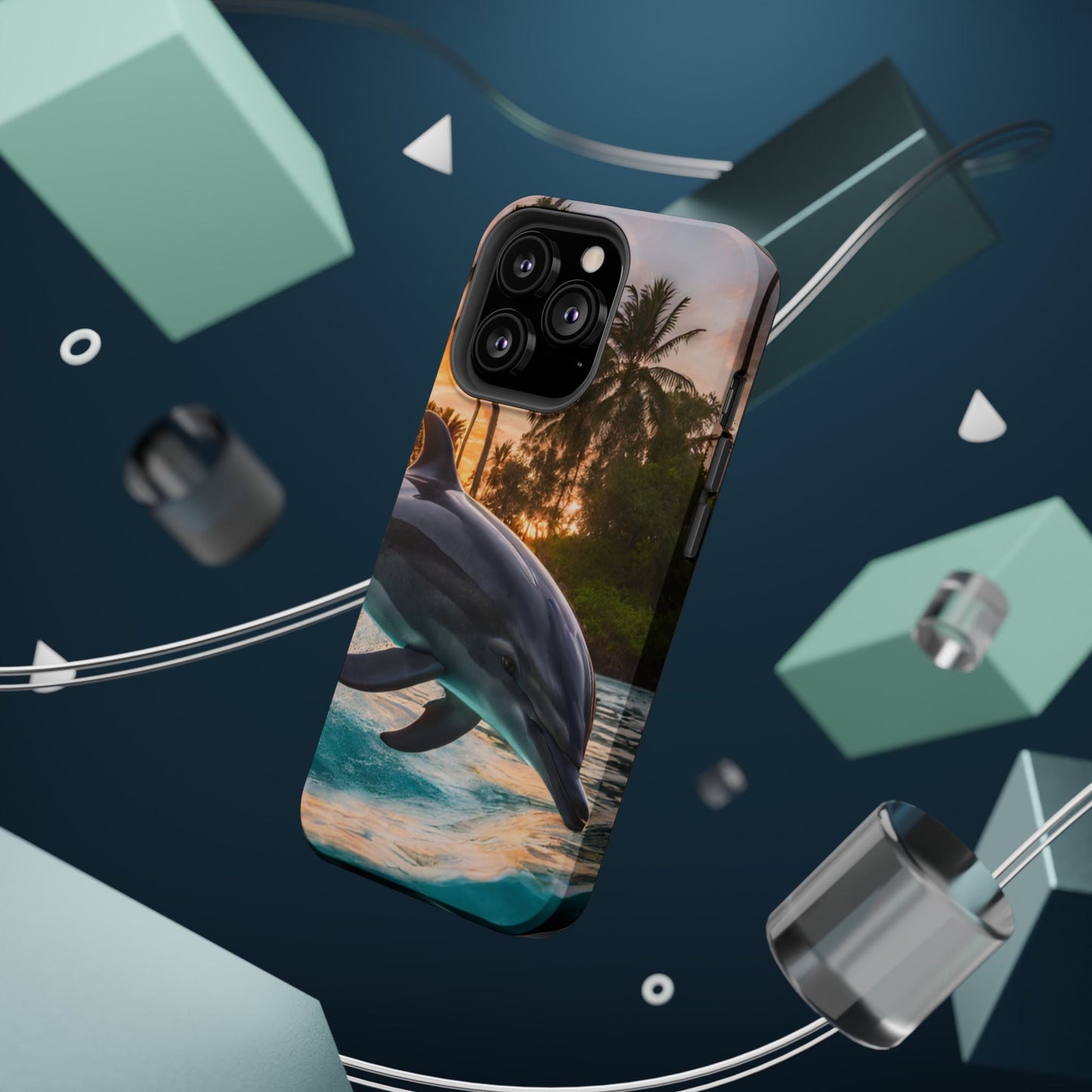 Tropical Paradise Dolphin - MagSafe iPhone Case - BOGO Cases