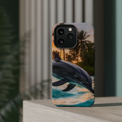 Tropical Paradise Dolphin - MagSafe iPhone Case - BOGO Cases
