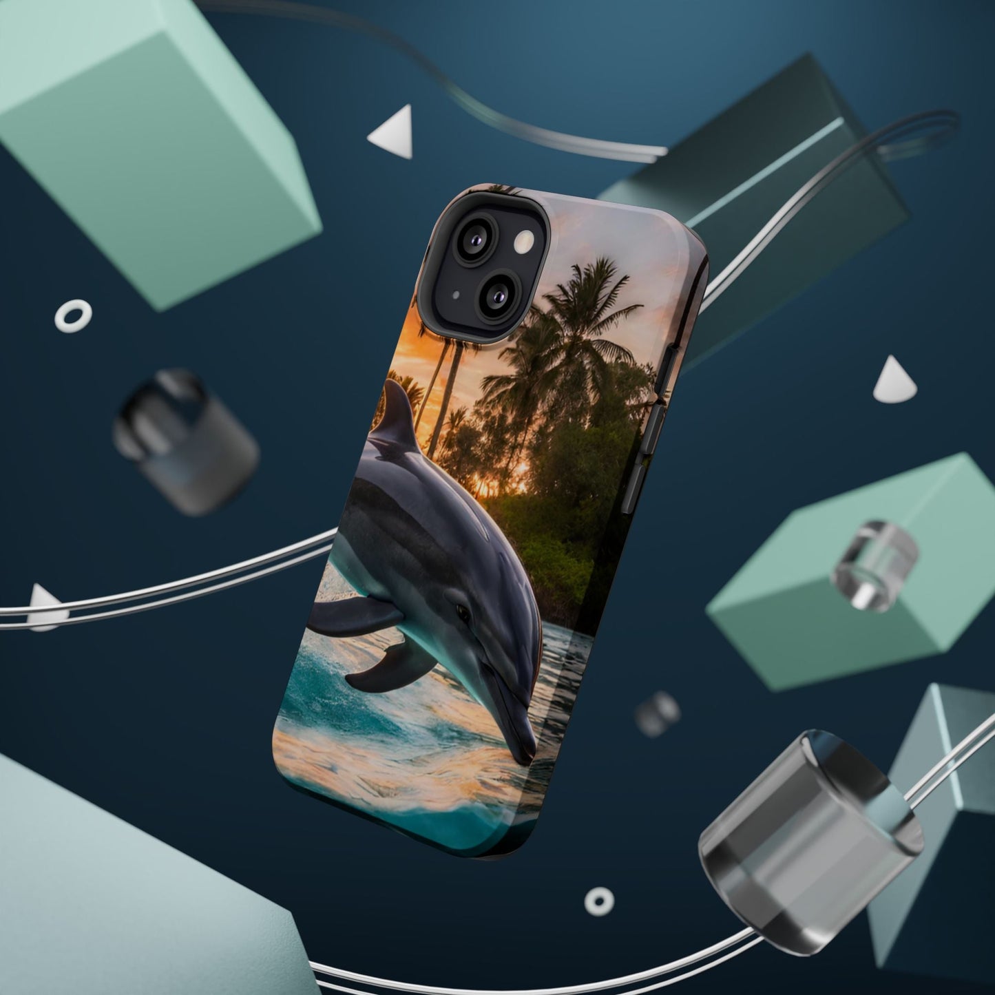 Tropical Paradise Dolphin - MagSafe iPhone Case - BOGO Cases