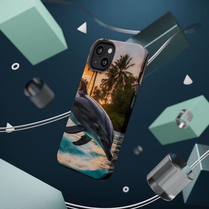 Tropical Paradise Dolphin - MagSafe iPhone Case - BOGO Cases