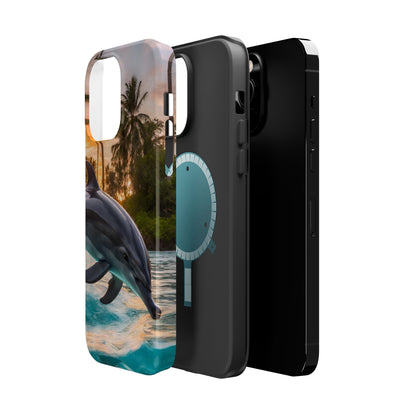 Tropical Paradise Dolphin - MagSafe iPhone Case - BOGO Cases