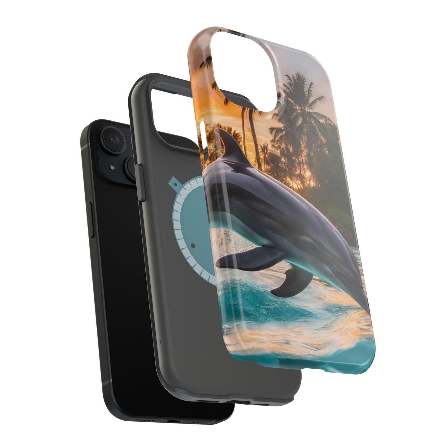 Tropical Paradise Dolphin - MagSafe iPhone Case - BOGO Cases