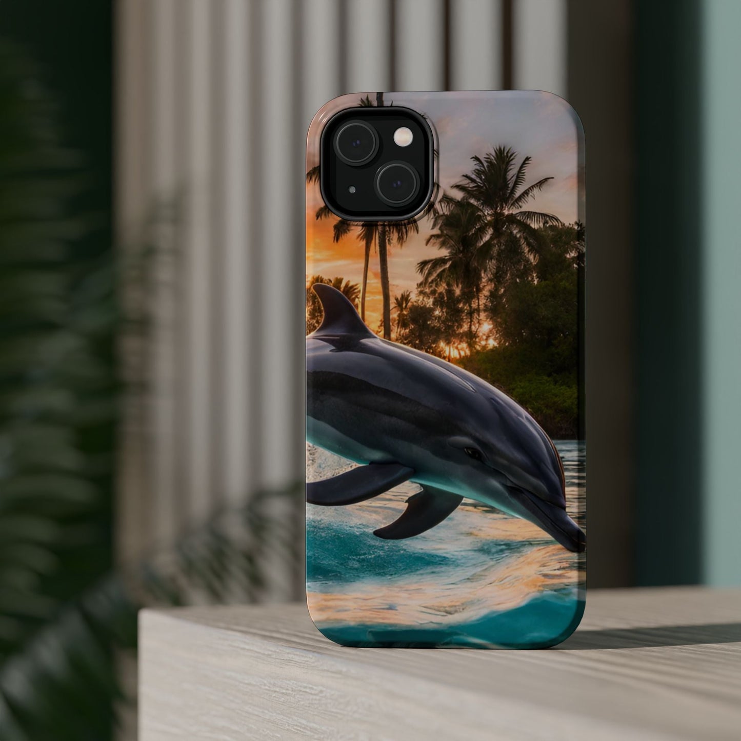 Tropical Paradise Dolphin - MagSafe iPhone Case - BOGO Cases