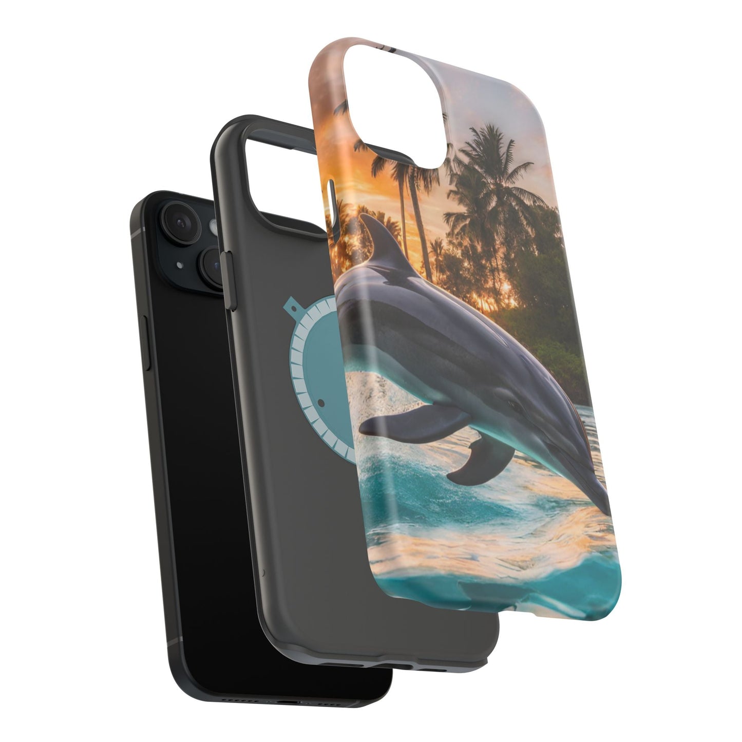 Tropical Paradise Dolphin - MagSafe iPhone Case - BOGO Cases