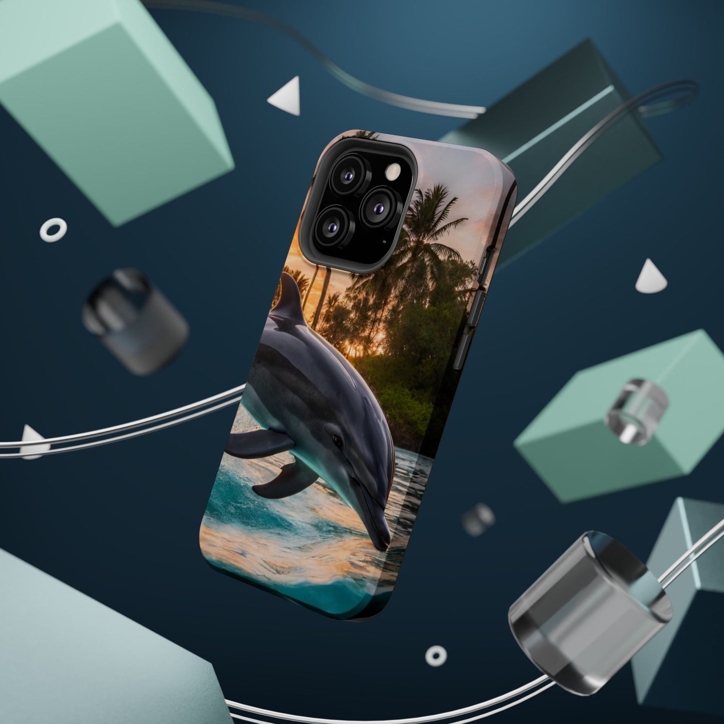 Tropical Paradise Dolphin - MagSafe iPhone Case - BOGO Cases