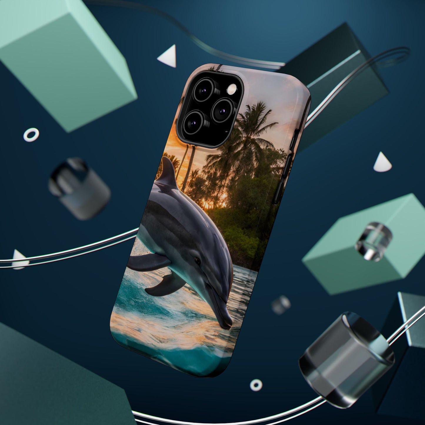 Tropical Paradise Dolphin - MagSafe iPhone Case - BOGO Cases