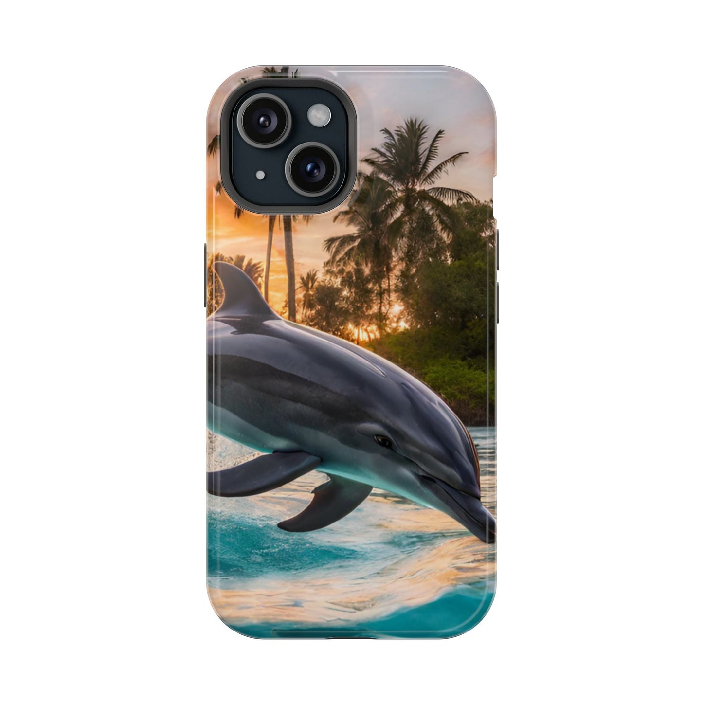 Tropical Paradise Dolphin - MagSafe iPhone Case - BOGO Cases
