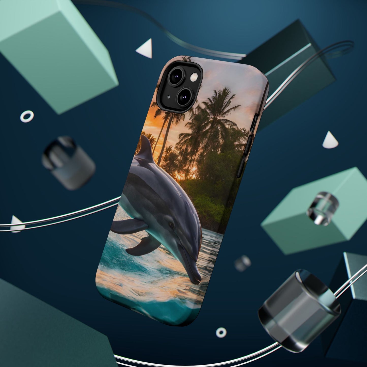 Tropical Paradise Dolphin - MagSafe iPhone Case - BOGO Cases