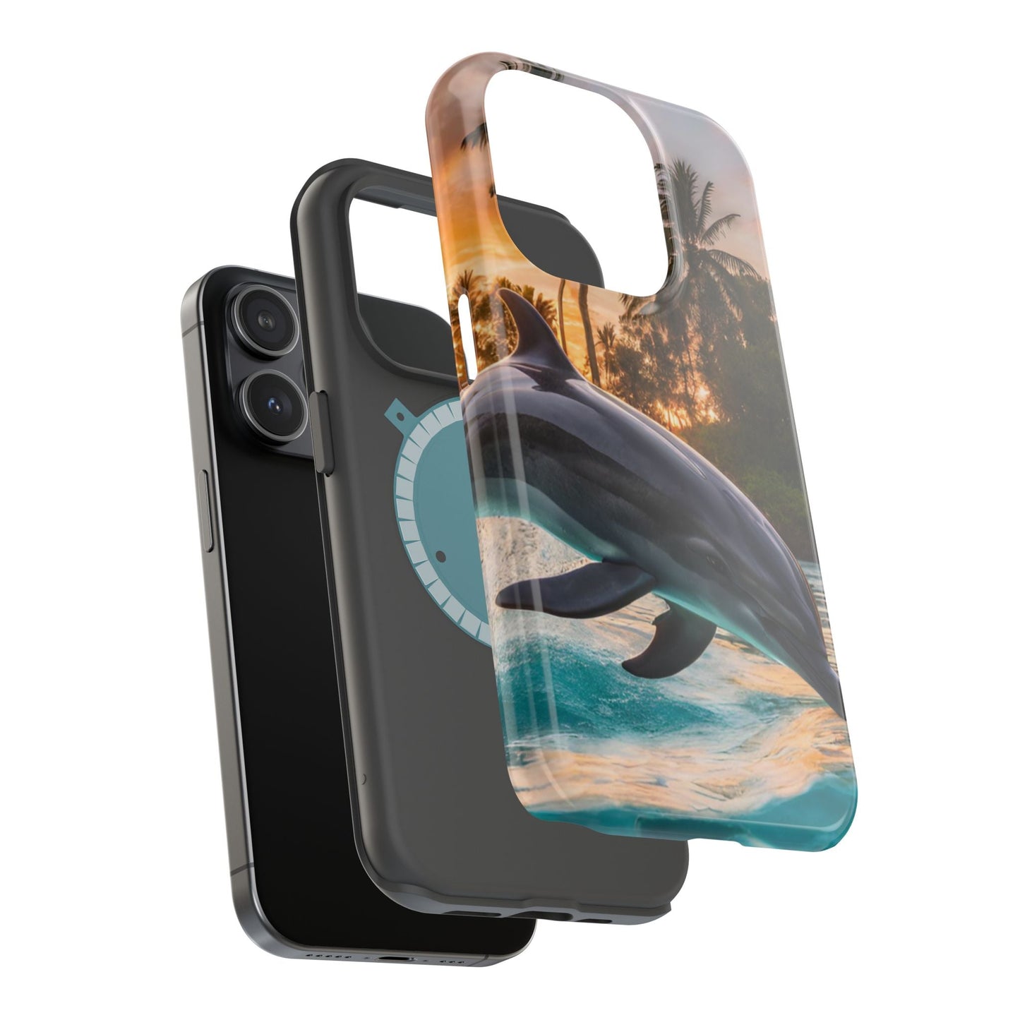 Tropical Paradise Dolphin - MagSafe iPhone Case - BOGO Cases