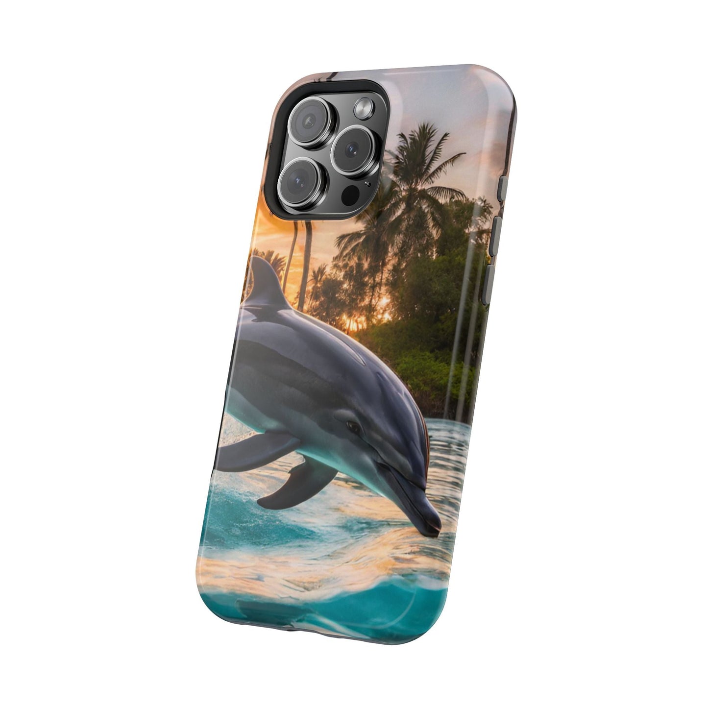 Tropical Paradise Dolphin - MagSafe iPhone Case - BOGO Cases