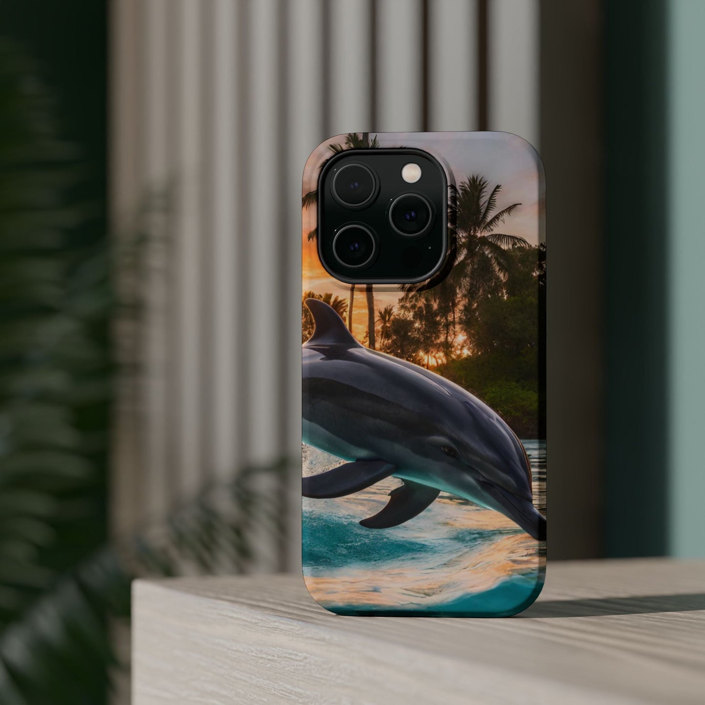 Tropical Paradise Dolphin - MagSafe iPhone Case - BOGO Cases