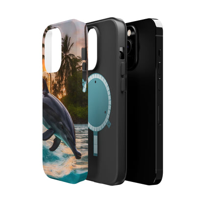 Tropical Paradise Dolphin - MagSafe iPhone Case - BOGO Cases