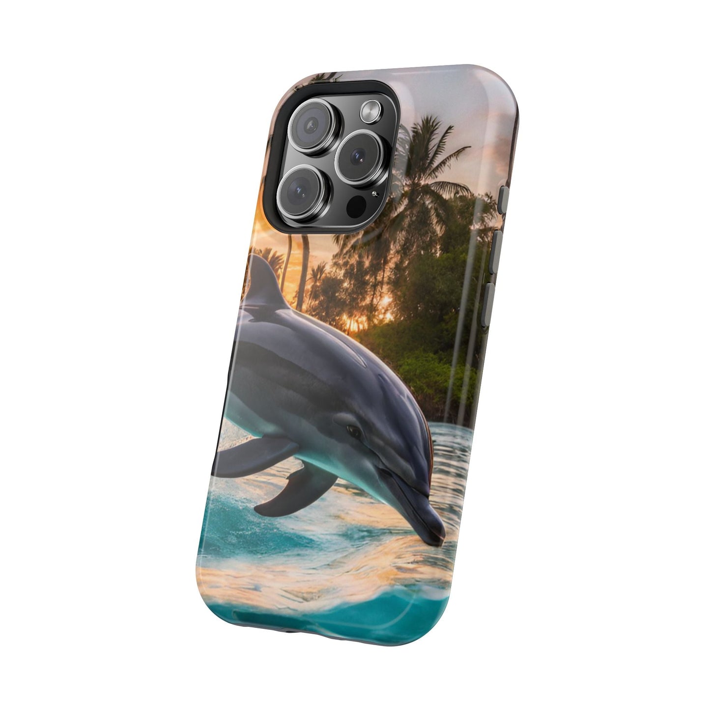 Tropical Paradise Dolphin - MagSafe iPhone Case - BOGO Cases