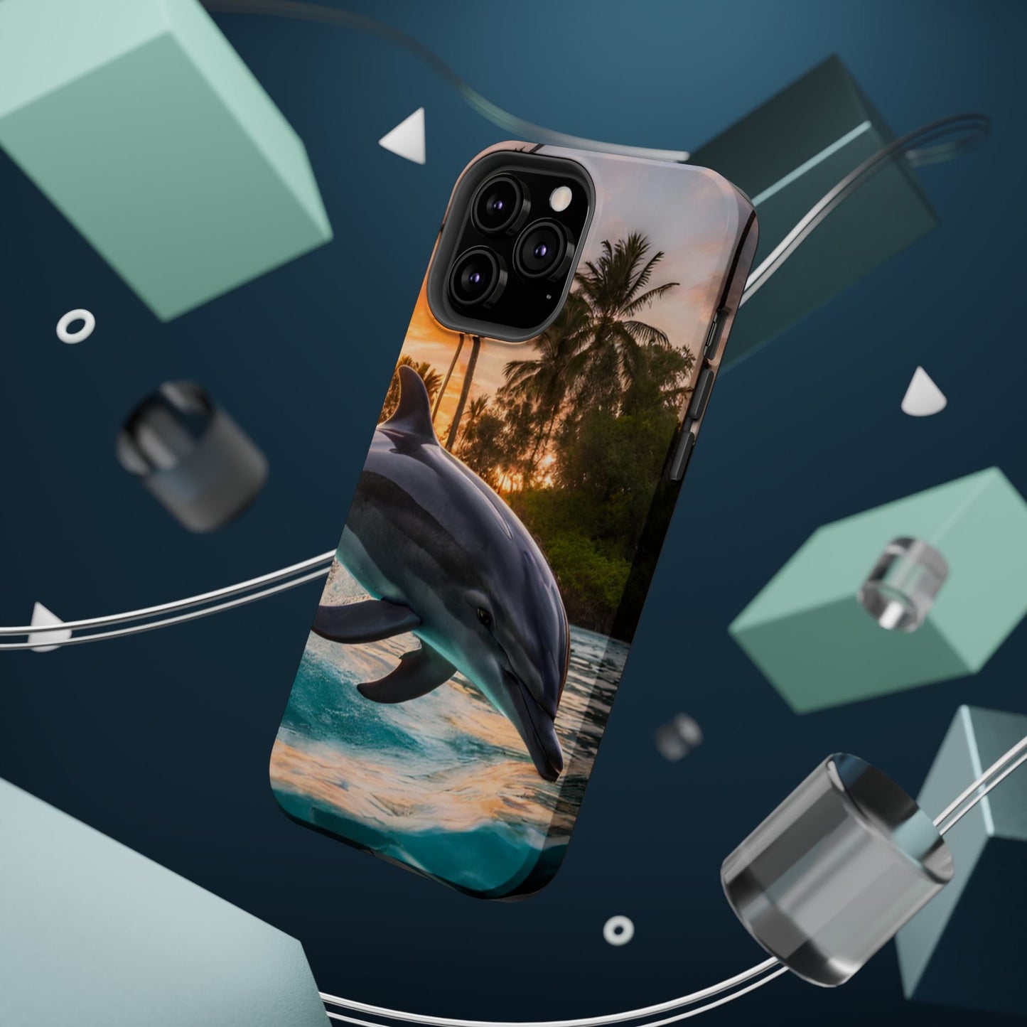 Tropical Paradise Dolphin - MagSafe iPhone Case - BOGO Cases