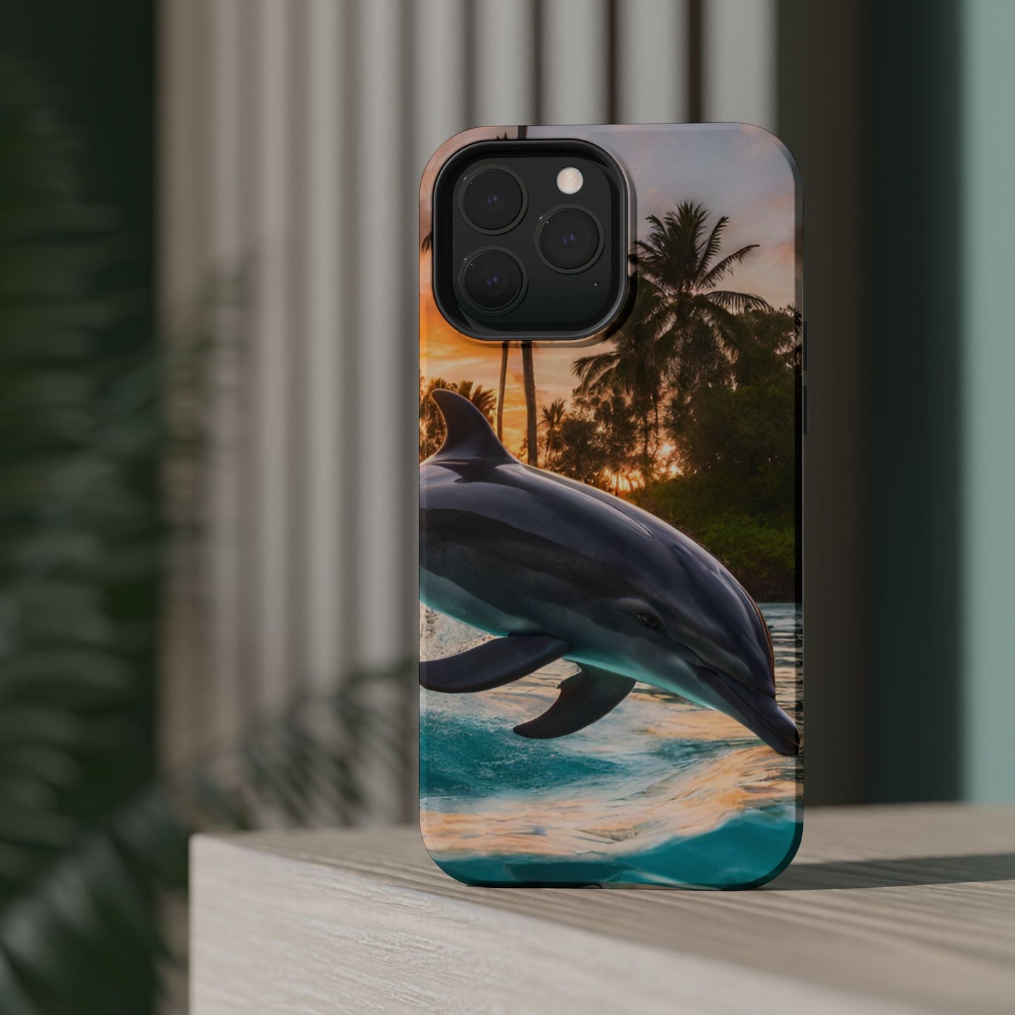 Tropical Paradise Dolphin - MagSafe iPhone Case - BOGO Cases