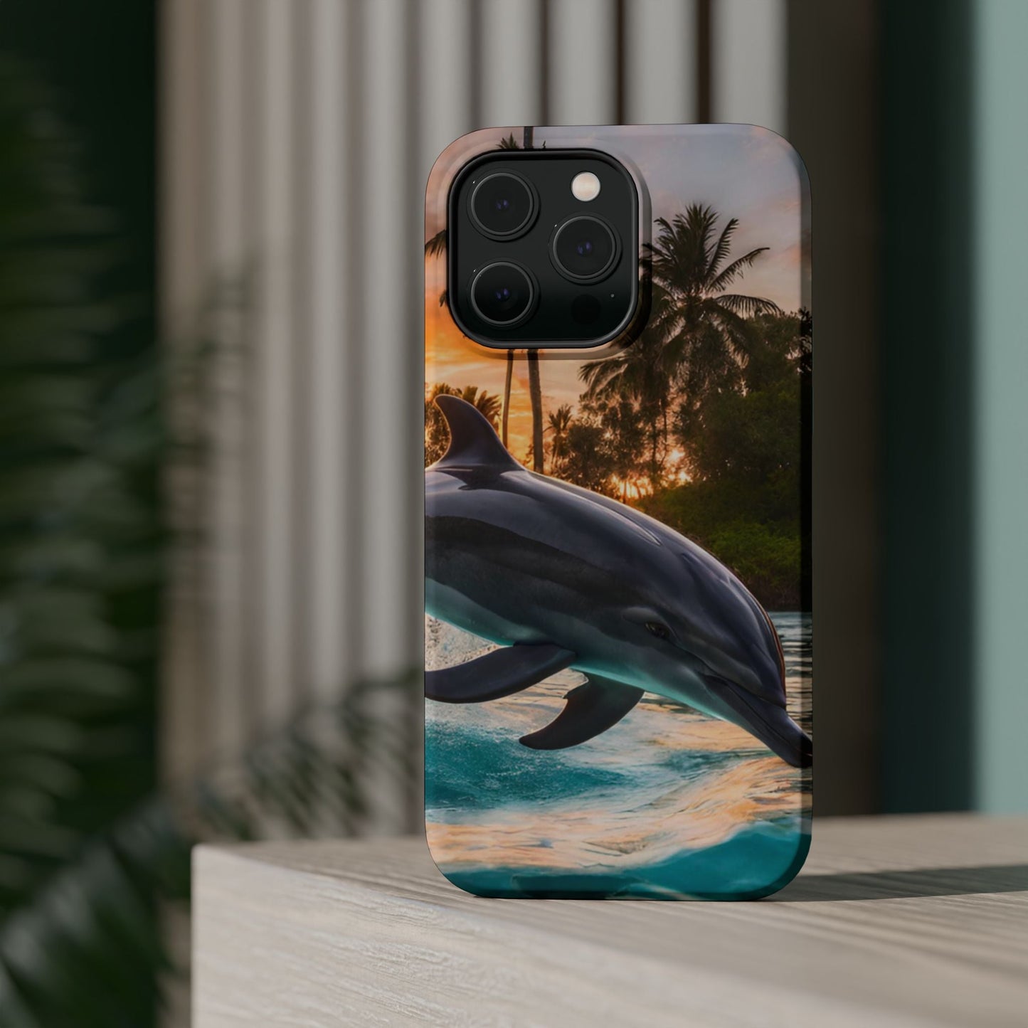 Tropical Paradise Dolphin - MagSafe iPhone Case - BOGO Cases
